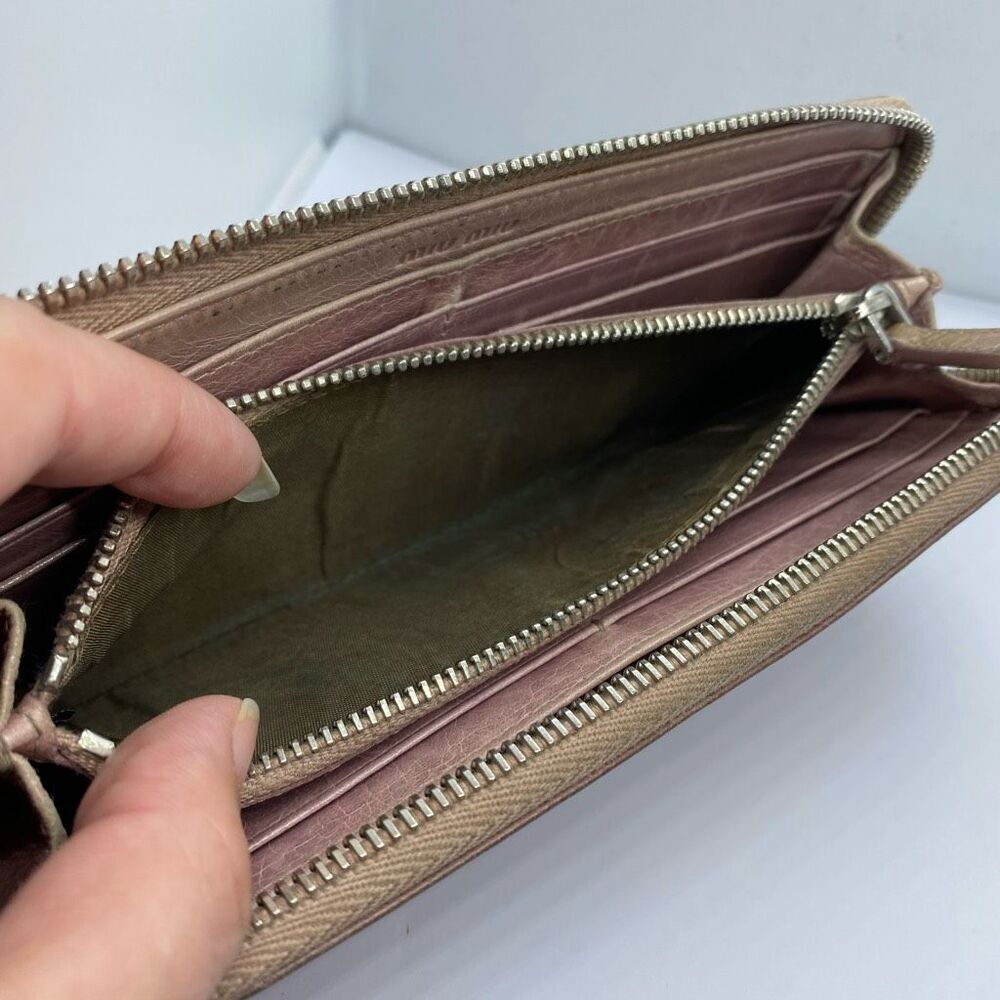 **Flaws** Authentic Miu Miu By Prada Pink Leather… - image 7